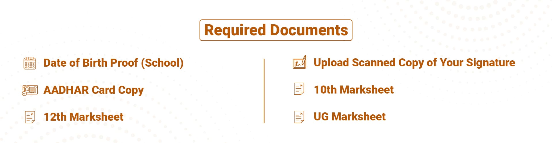 Documents Required for DDUGU Online Admission